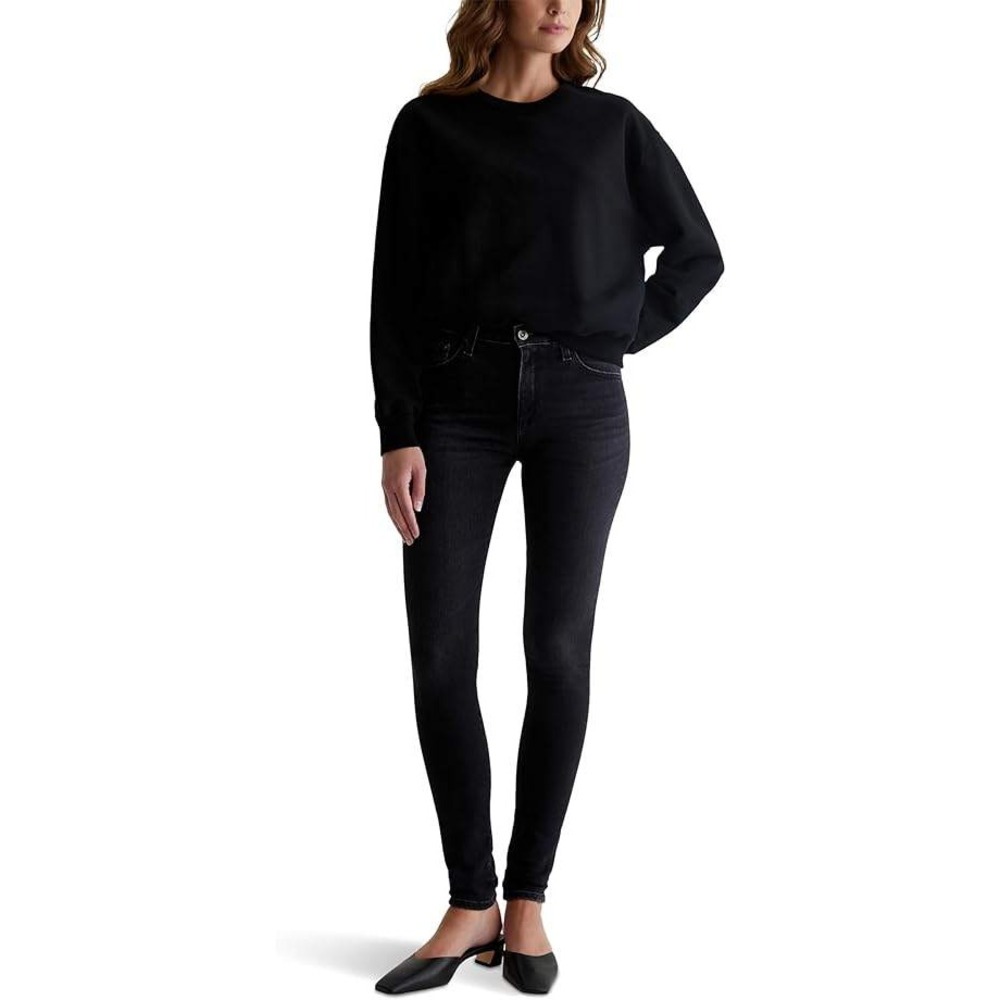 Adriano Goldschmied Farrah High-Rise Skinny Jeans Black Women's W30 Washed Black